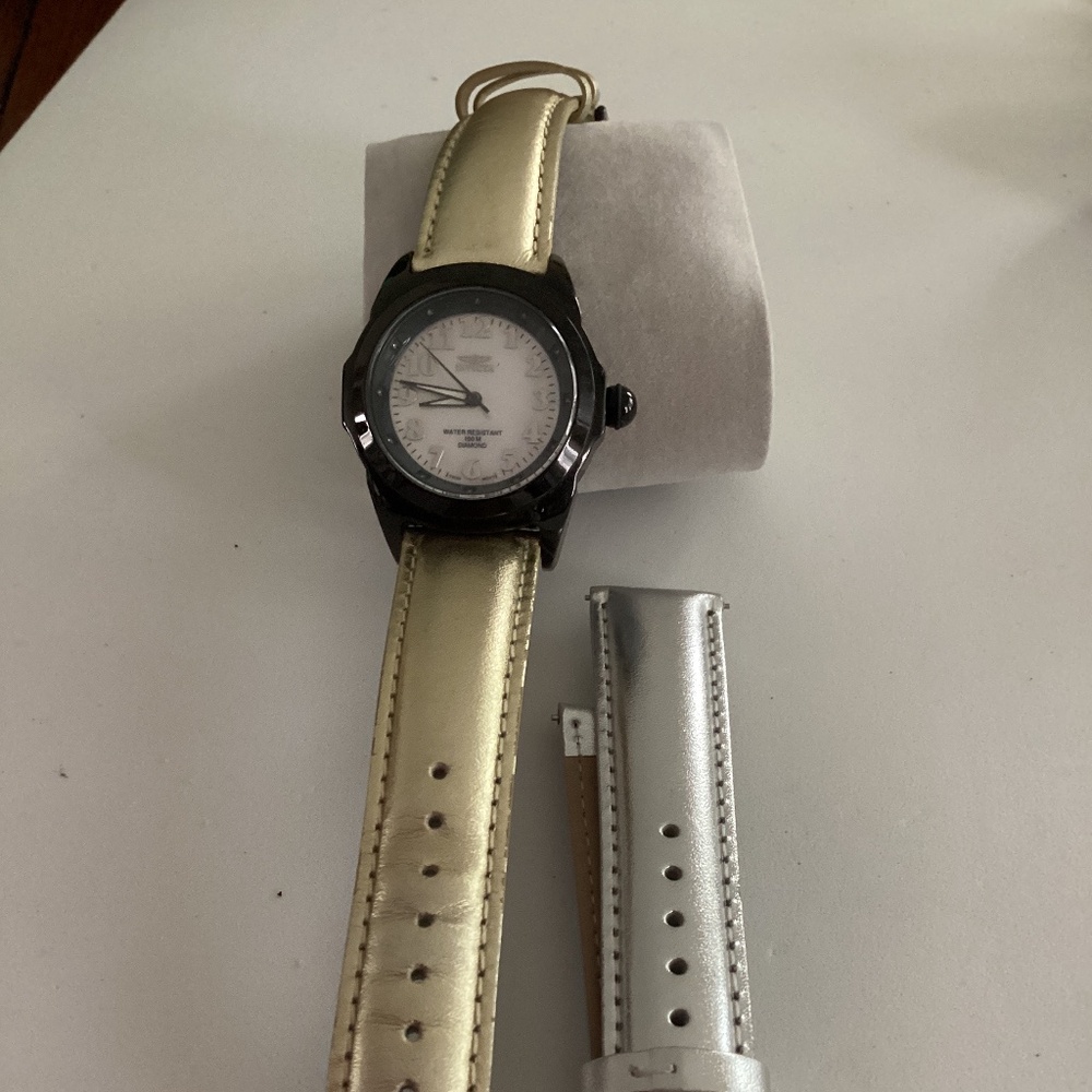 Invicta Diamond Diamond accent quartz watch with extra strap